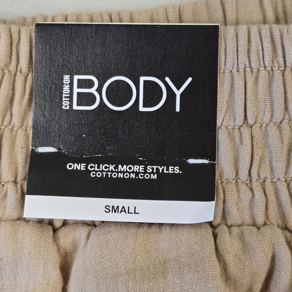 NWT Cotton On Body Woven Dance Pants Sesame Small - Picture 2 of 16